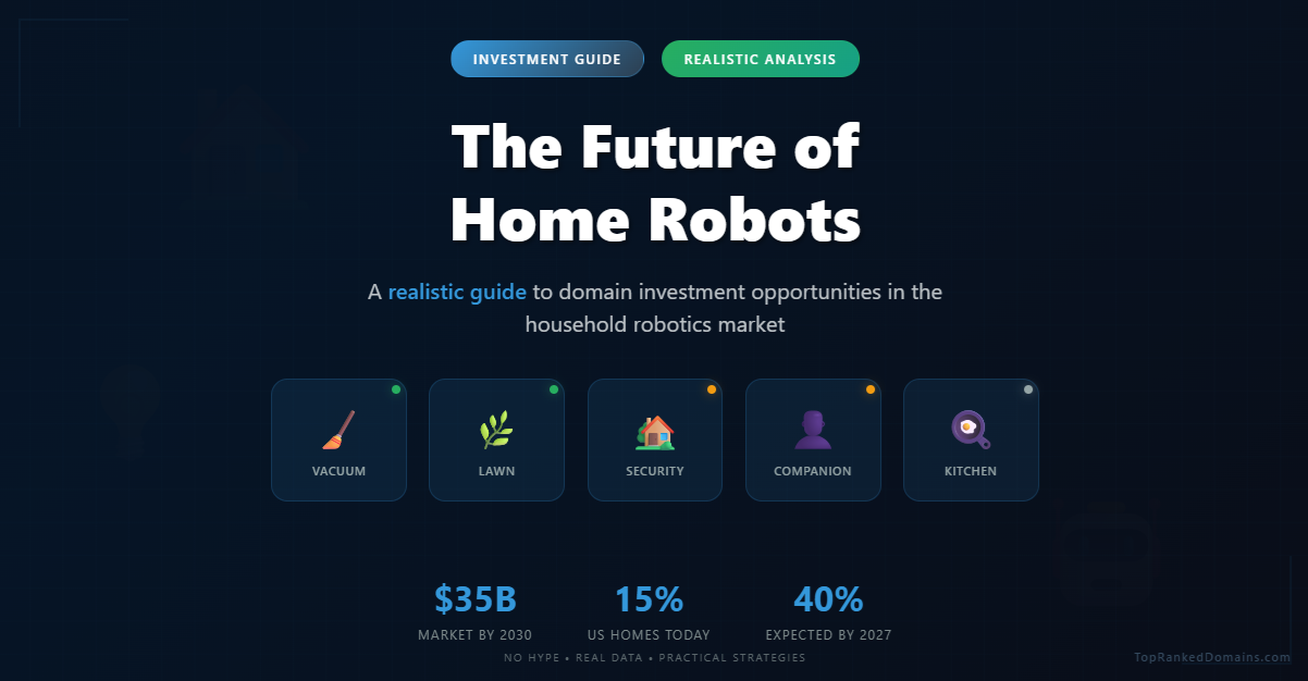The Future of Home Robots: A Realistic Guide to Domain Investment Opportunities