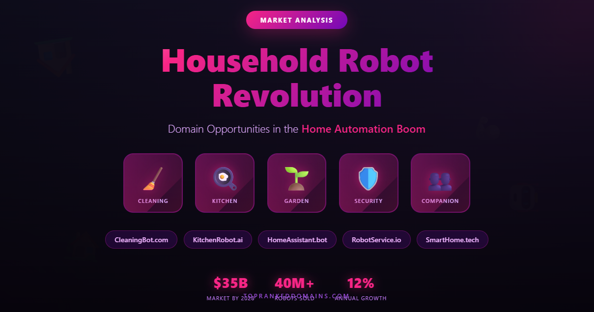 The Household Robot Revolution: Why Domain Investors Are Watching the Home Automation Boom