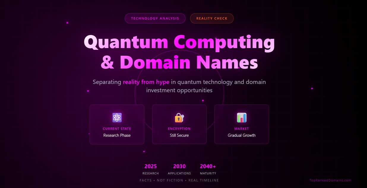 Quantum Computing and Domain Names: Separating Reality from Hype