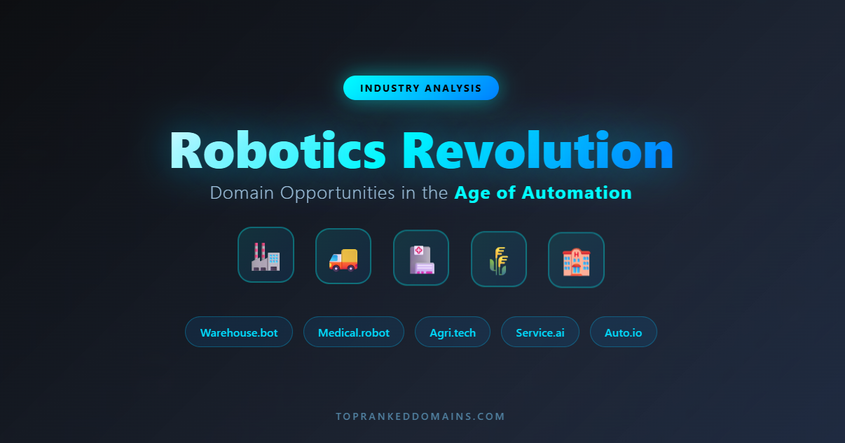 The Robotics Revolution: Domain Opportunities in the Age of Automation